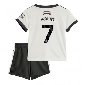 Manchester United Mason Mount #7 Tredje Kläder Barn 2024-25 Kortärmad (+ Korta byxor)